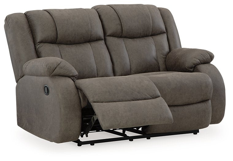 First Base Reclining Loveseat - Furniture 4 Less (Jacksonville, NC)