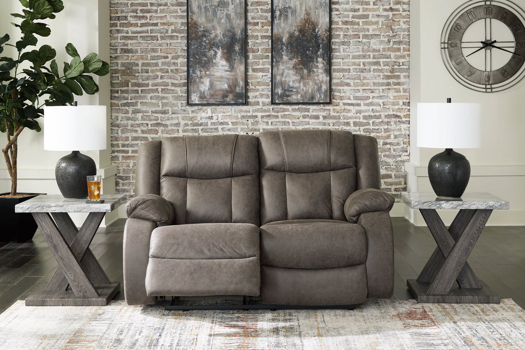 First Base Reclining Loveseat - Furniture 4 Less (Jacksonville, NC)