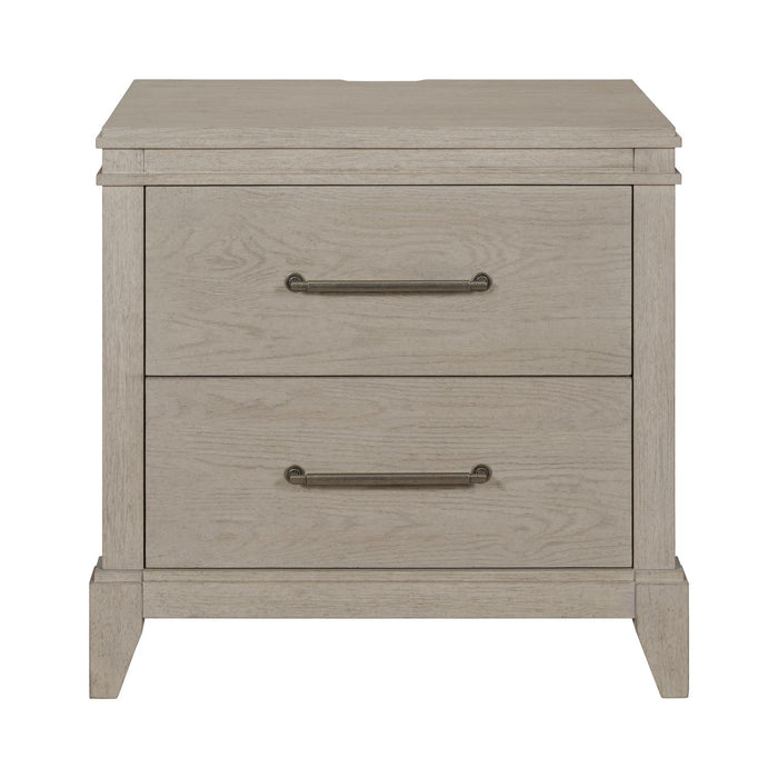 New Haven Nightstand w/ Charging Station - Furniture 4 Less (Jacksonville, NC)