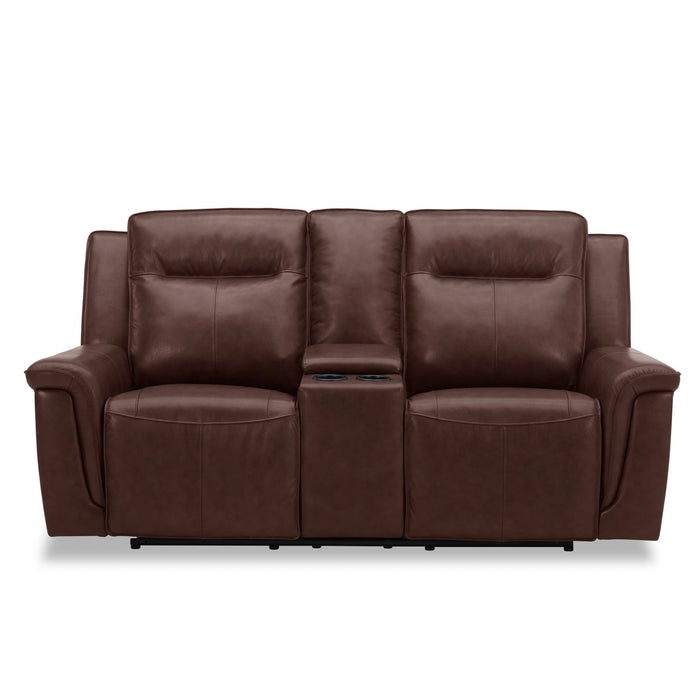 Avery Loveseat w/Console P2 - Cognac - Furniture 4 Less (Jacksonville, NC)