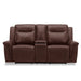 Avery Loveseat w/Console P2 - Cognac - Furniture 4 Less (Jacksonville, NC)
