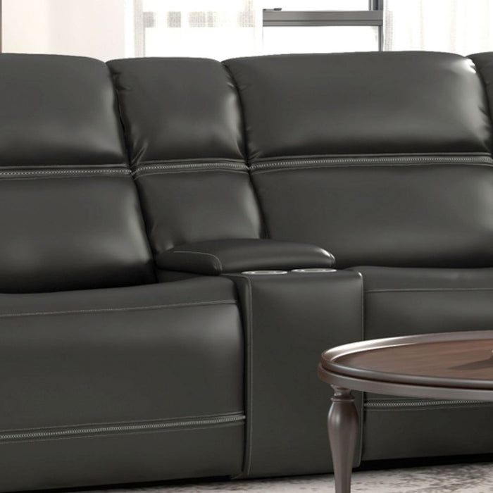 Liberty Furniture Bentley Console in Graphite - Furniture 4 Less (Jacksonville, NC)