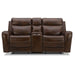 Liberty Furniture Blair Loveseat w/Console P2 & ZG in Cognac - Furniture 4 Less (Jacksonville, NC)