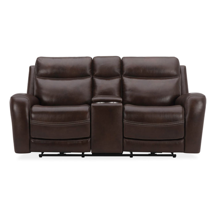 Blair Loveseat w/Console P2 & ZG in Cognac - Furniture 4 Less (Jacksonville, NC)
