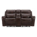 Blair Loveseat w/Console P2 & ZG in Cognac - Furniture 4 Less (Jacksonville, NC)