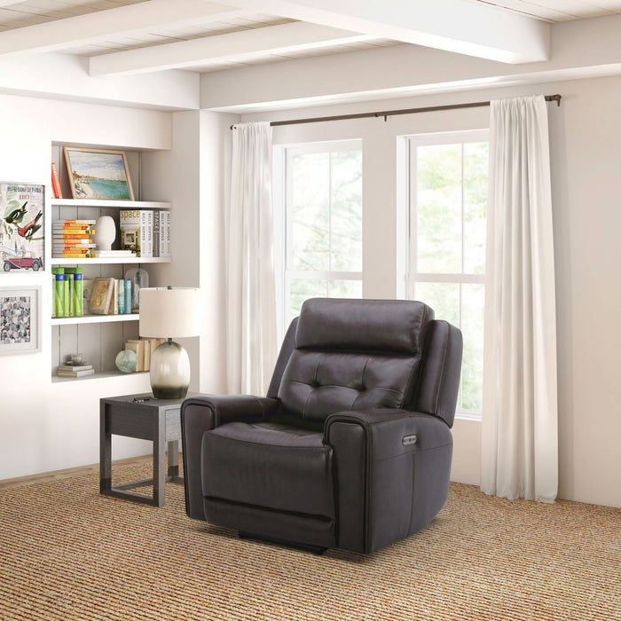 Liberty Furniture Carrington SG Recliner P3 & ZG in Dark Brown - Furniture 4 Less (Jacksonville, NC)