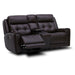 Liberty Furniture Carrington Loveseat w/Console P3 & ZG in Dark Brown - Furniture 4 Less (Jacksonville, NC)