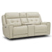 Liberty Furniture Carrington Loveseat w/Console P3 & ZG in Baja Stone - Furniture 4 Less (Jacksonville, NC)