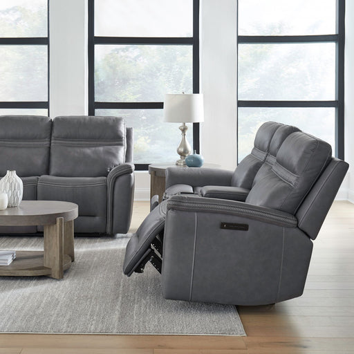 Cooper Loveseat w/Console P3 & ZG in Blue Gray - Furniture 4 Less (Jacksonville, NC)