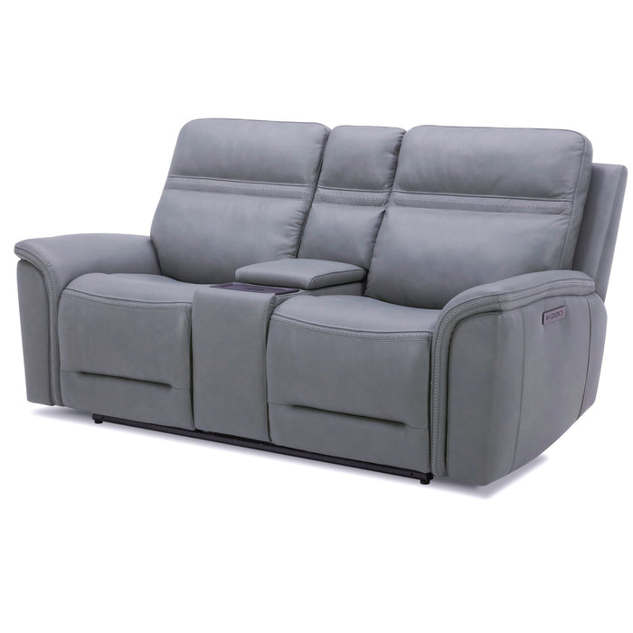 Cooper Loveseat w/Console P3 & ZG in Blue Gray - Furniture 4 Less (Jacksonville, NC)