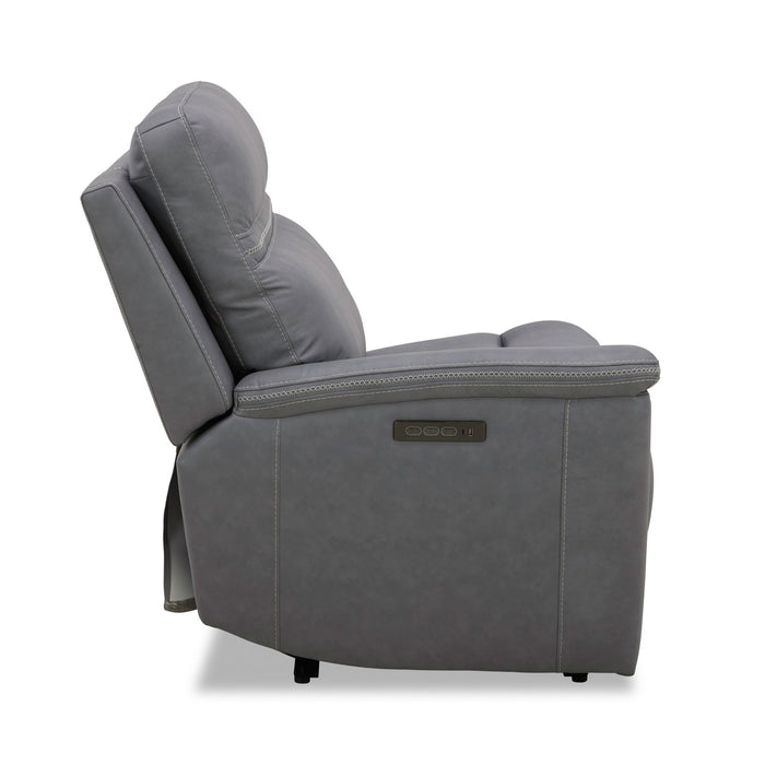 Cooper L Arm Recliner P3 & ZG - Blue Gray - Furniture 4 Less (Jacksonville, NC)