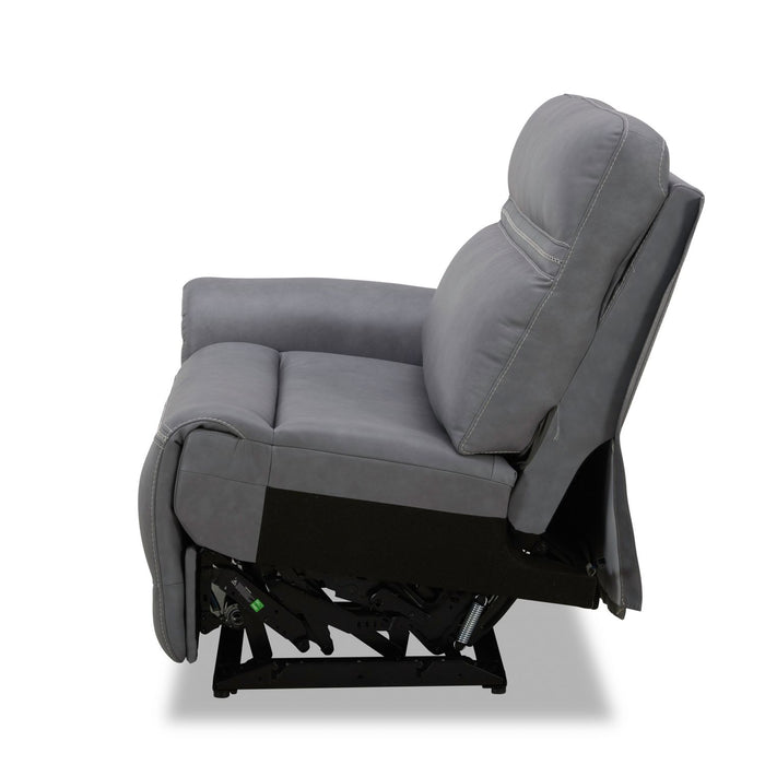 Cooper L Arm Recliner P3 & ZG - Blue Gray - Furniture 4 Less (Jacksonville, NC)