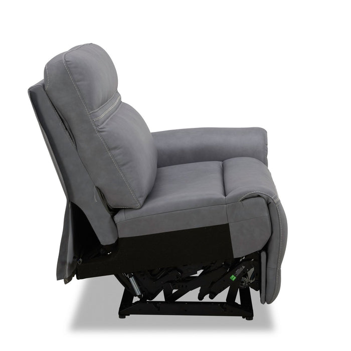 Cooper R Arm Recliner P3 & ZG - Blue Gray - Furniture 4 Less (Jacksonville, NC)