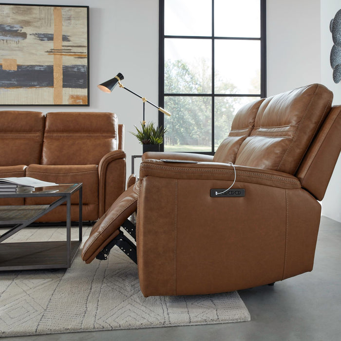 Cooper Loveseat w/Console P3 & ZG in Camel - Furniture 4 Less (Jacksonville, NC)