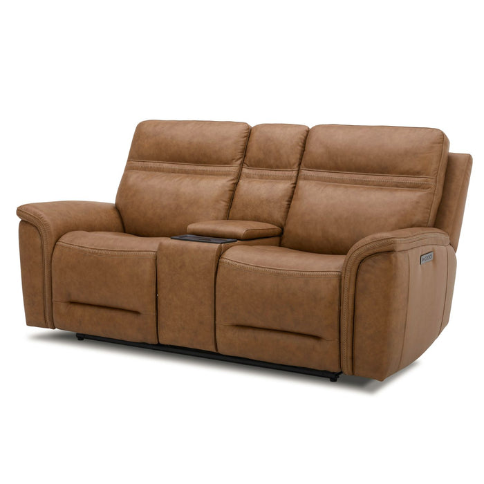 Cooper Loveseat w/Console P3 & ZG in Camel - Furniture 4 Less (Jacksonville, NC)