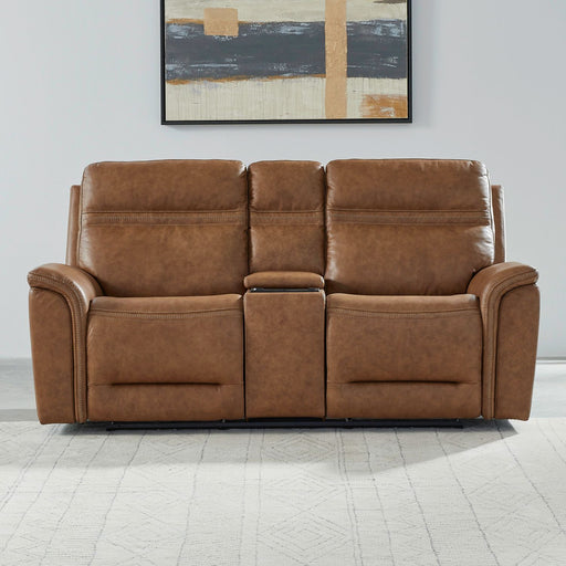 Cooper Loveseat w/Console P3 & ZG in Camel image