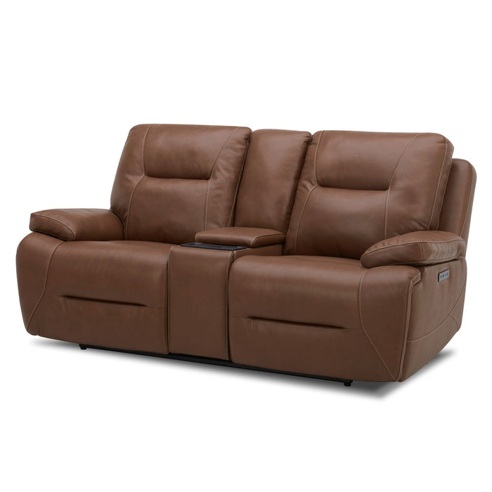 Cameron Loveseat w/Console P3 & ZG - Saddle - Furniture 4 Less (Jacksonville, NC)