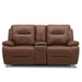 Cameron Loveseat w/Console P3 & ZG - Saddle - Furniture 4 Less (Jacksonville, NC)