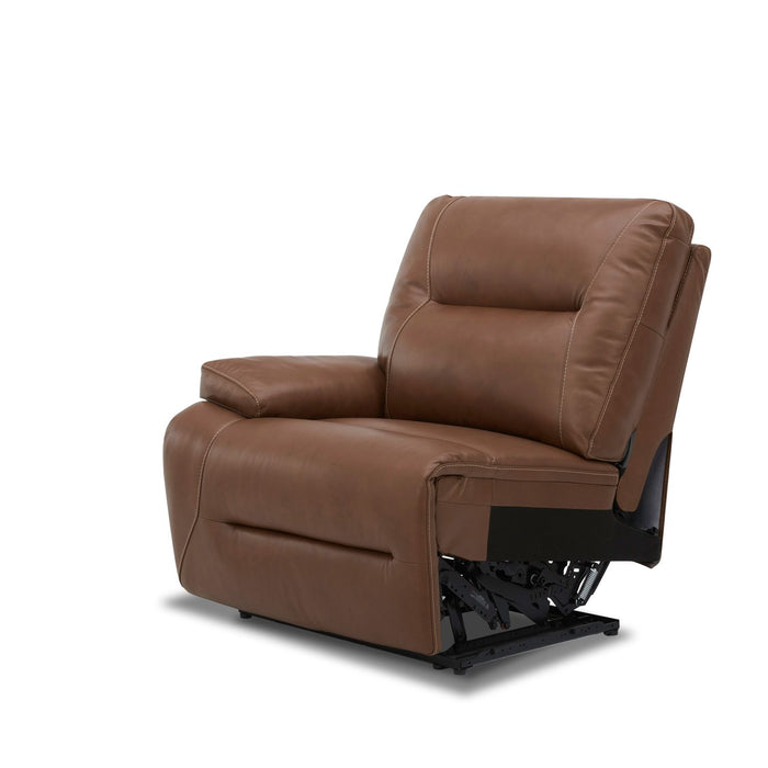 Cameron L Arm Recliner P3 & ZG - Saddle - Furniture 4 Less (Jacksonville, NC)