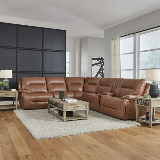 Cameron 6 piece Leather sectional by Liberty Power Buy - Furniture 4 Less (Jacksonville, NC)