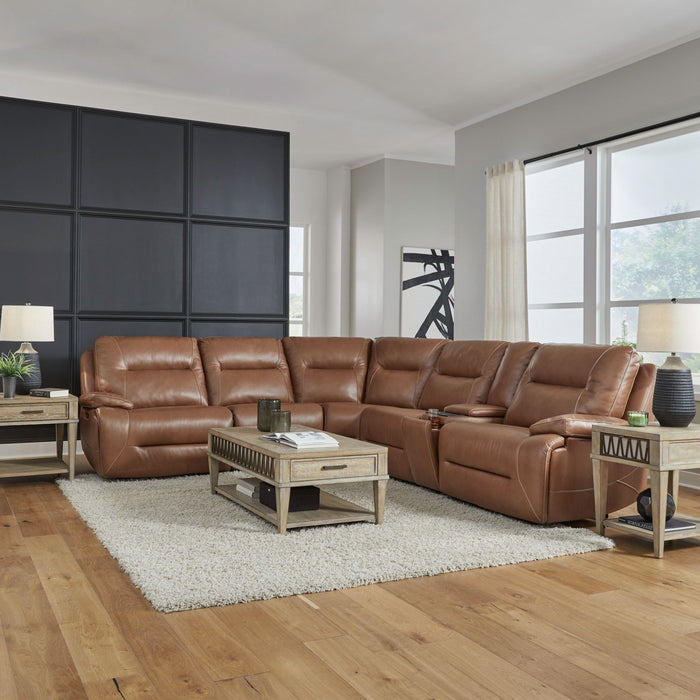 Cameron 6 piece Leather sectional by Liberty Power Buy - Furniture 4 Less (Jacksonville, NC)
