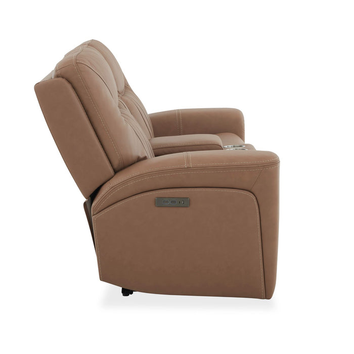 Bennett Loveseat with Console P2 & ZG in Butternut - Furniture 4 Less (Jacksonville, NC)
