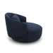 Liberty Furniture Haley Upholstered Swivel Cuddler Chair in Midnight - Furniture 4 Less (Jacksonville, NC)