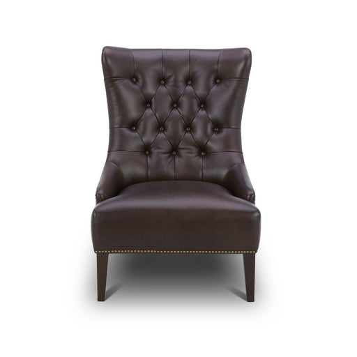 Liberty Furniture Garrison Leather Accent Chair in Brown - Furniture 4 Less (Jacksonville, NC)