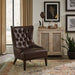Liberty Furniture Garrison Leather Accent Chair in Brown - Furniture 4 Less (Jacksonville, NC)