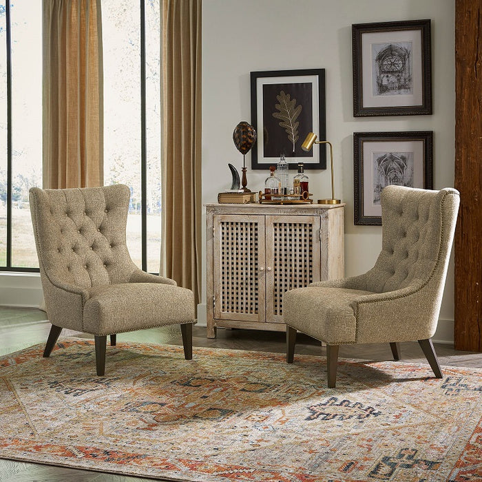 Liberty Furniture Garrison Upholstered Accent Chair in Cocoa - Furniture 4 Less (Jacksonville, NC)