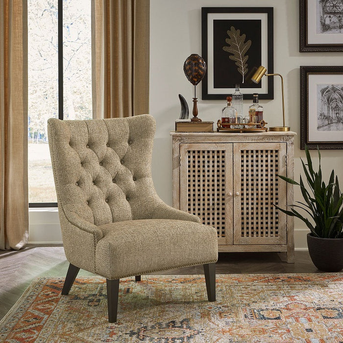 Liberty Furniture Garrison Upholstered Accent Chair in Cocoa - Furniture 4 Less (Jacksonville, NC)