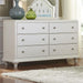 Liberty Furniture Stardust 6 Drawer Dresser in Iridescent White - Furniture 4 Less (Jacksonville, NC)