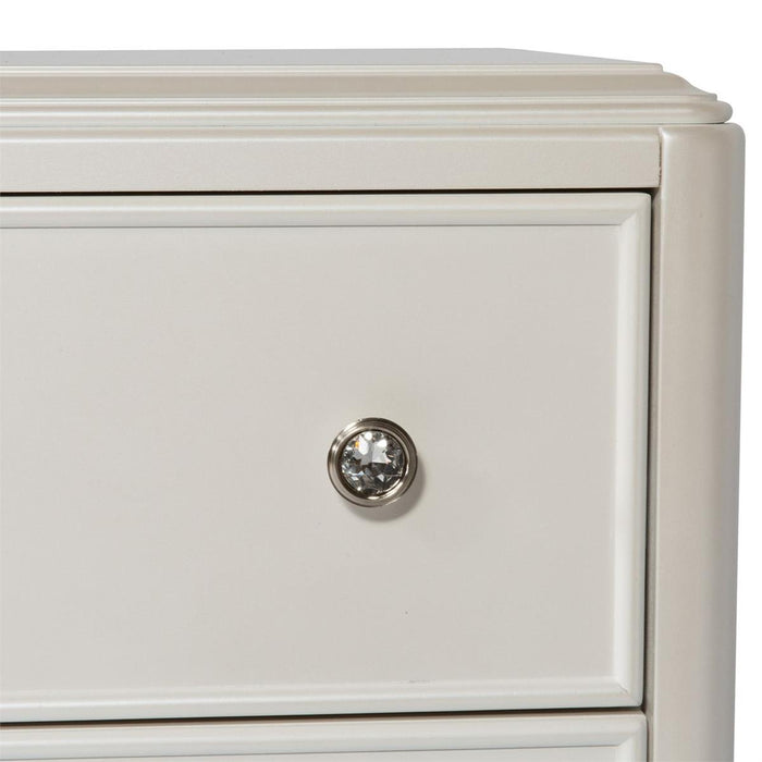 Liberty Furniture Stardust 6 Drawer Dresser in Iridescent White - Furniture 4 Less (Jacksonville, NC)