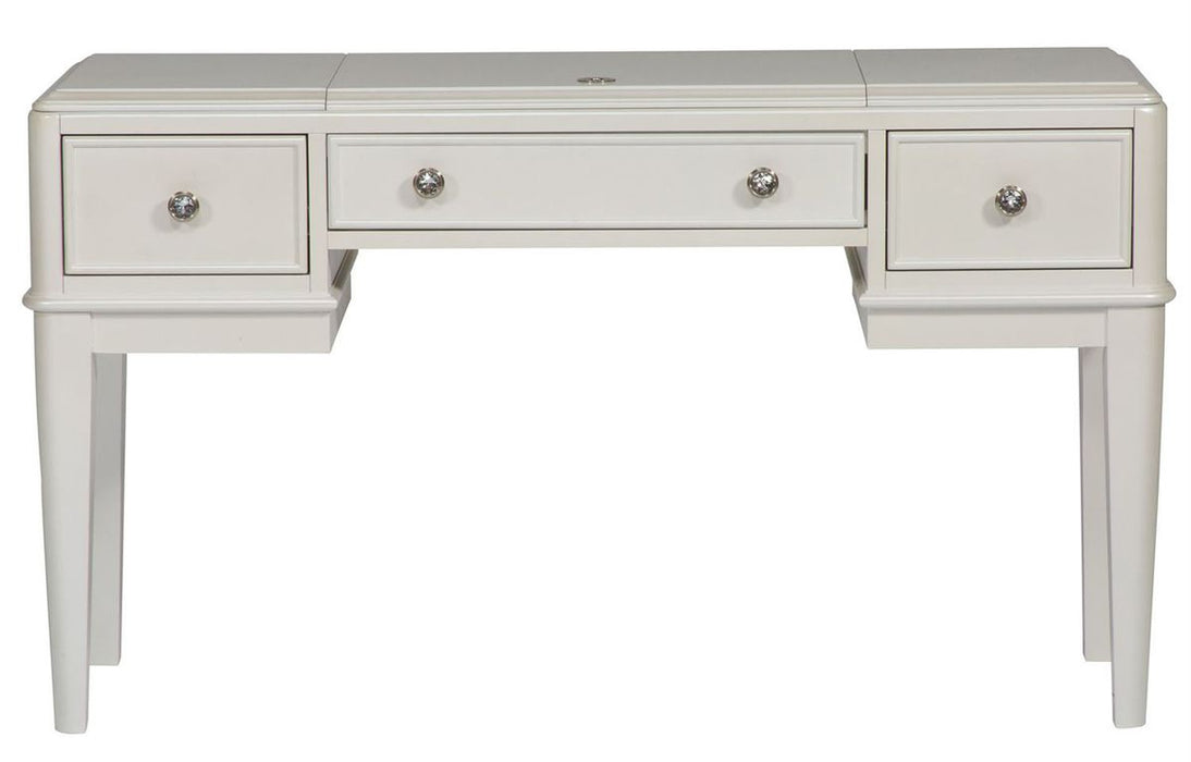Liberty Furniture Stardust Vanity Desk in Iridescent White - Furniture 4 Less (Jacksonville, NC)