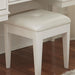 Liberty Furniture Stardust Vanity Stool in Iridescent White - Furniture 4 Less (Jacksonville, NC)