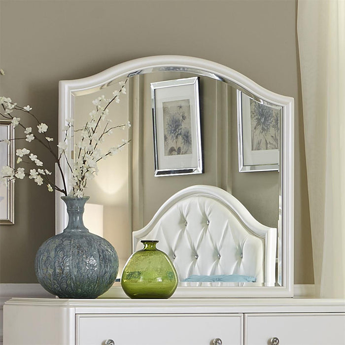 Liberty Furniture Stardust Mirror in Iridescent White - Furniture 4 Less (Jacksonville, NC)