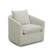 Liberty Furniture Saxton Upholstered Swivel Accent Chair in Ivory - Furniture 4 Less (Jacksonville, NC)