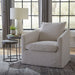 Liberty Furniture Saxton Upholstered Swivel Accent Chair in Ivory - Furniture 4 Less (Jacksonville, NC)