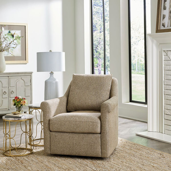 Liberty Furniture Landcaster Upholstered Accent Chair in Cocoa - Furniture 4 Less (Jacksonville, NC)