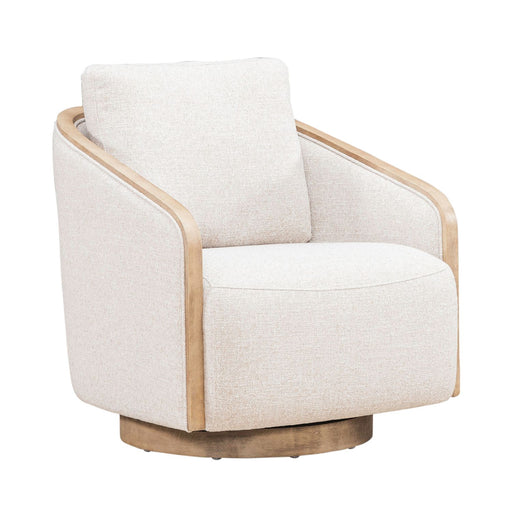 Nora Uph Swivel Accent Chair - Light Brown - Furniture 4 Less (Jacksonville, NC)
