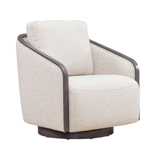 Nora Uph Swivel Accent Chair - Dark Brown - Furniture 4 Less (Jacksonville, NC)