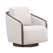 Nora Uph Swivel Accent Chair - Dark Brown - Furniture 4 Less (Jacksonville, NC)
