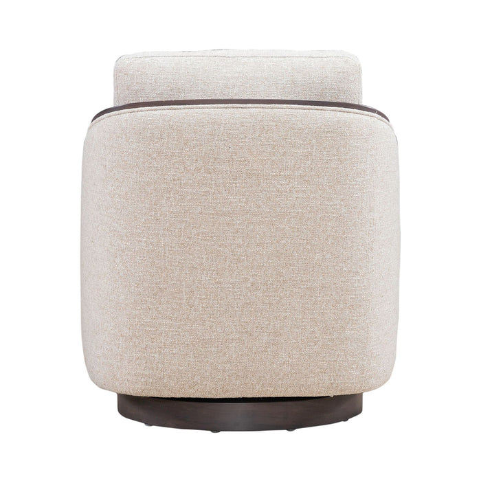 Nora Uph Swivel Accent Chair - Dark Brown - Furniture 4 Less (Jacksonville, NC)