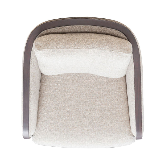 Nora Uph Swivel Accent Chair - Dark Brown - Furniture 4 Less (Jacksonville, NC)