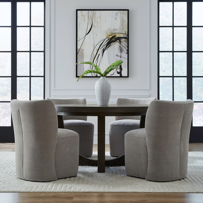 Accent Dining Accent Dining Chair w/ Casters - Truffle - Furniture 4 Less (Jacksonville, NC)