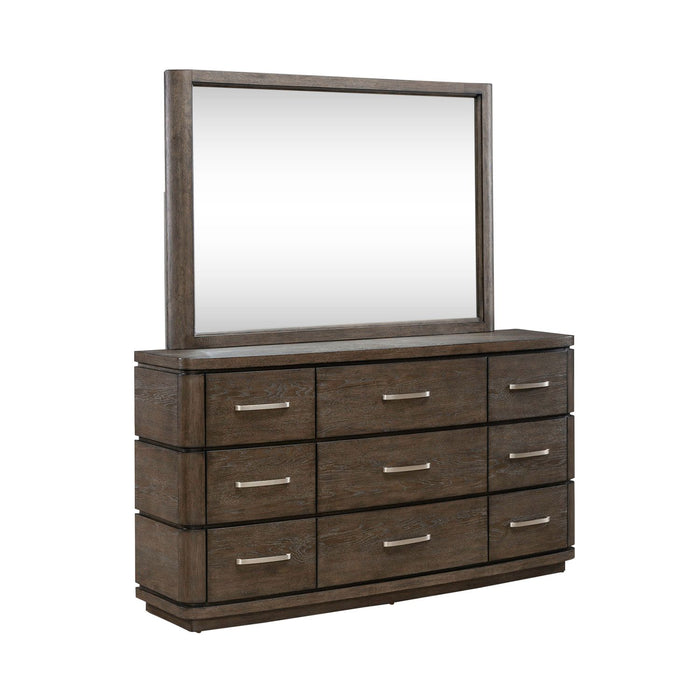 Cascade Falls Dresser & Mirror - Furniture 4 Less (Jacksonville, NC)