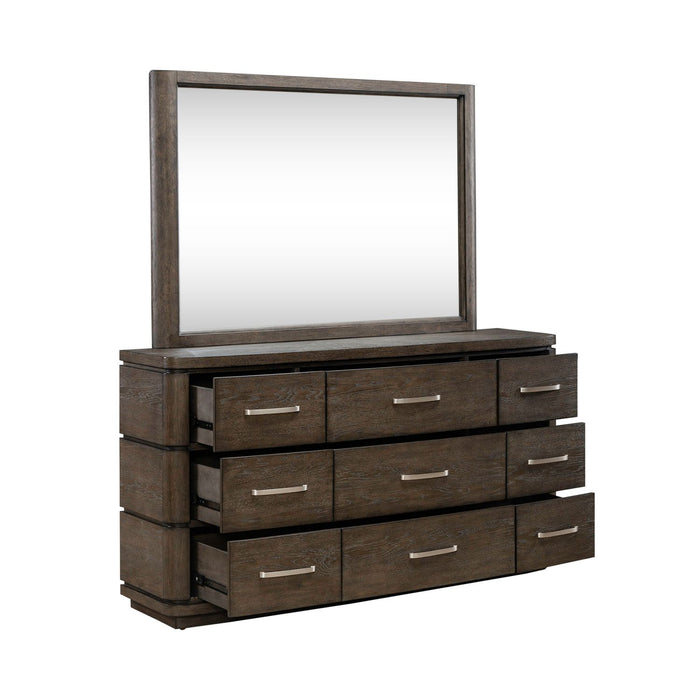 Cascade Falls Dresser & Mirror - Furniture 4 Less (Jacksonville, NC)