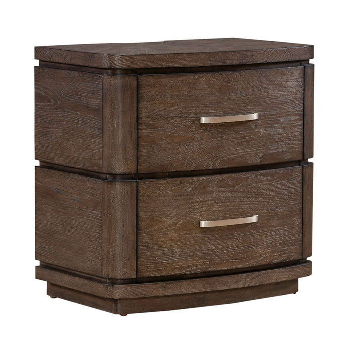Cascade Falls Nightstand w/ Charging Station - Furniture 4 Less (Jacksonville, NC)