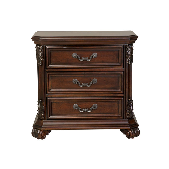 Messina Estates King Poster Bed, Dresser & Mirror, Chest, Night Stand - Furniture 4 Less (Jacksonville, NC)