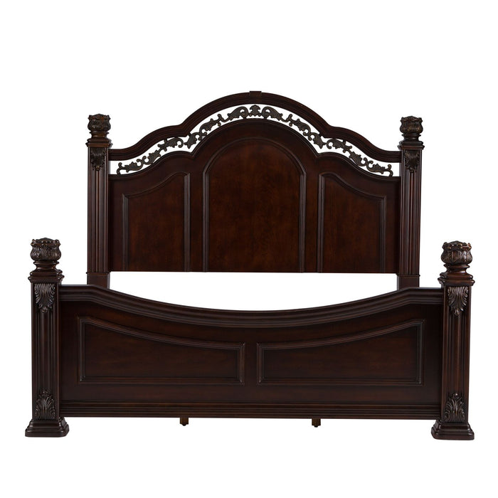 Messina Estates Queen Poster Bed, Dresser & Mirror, Night Stand - Furniture 4 Less (Jacksonville, NC)